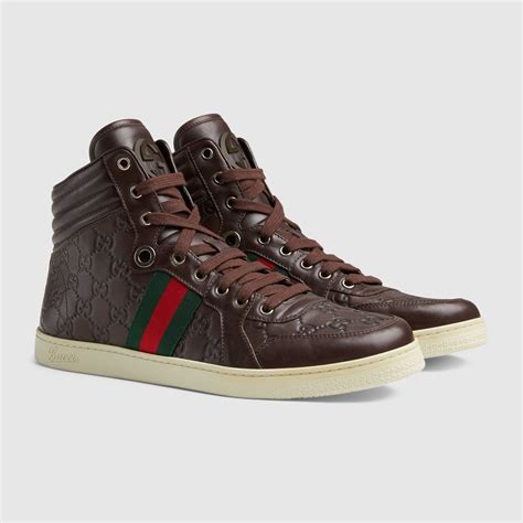 gucci hi top mens|gucci men's collection.